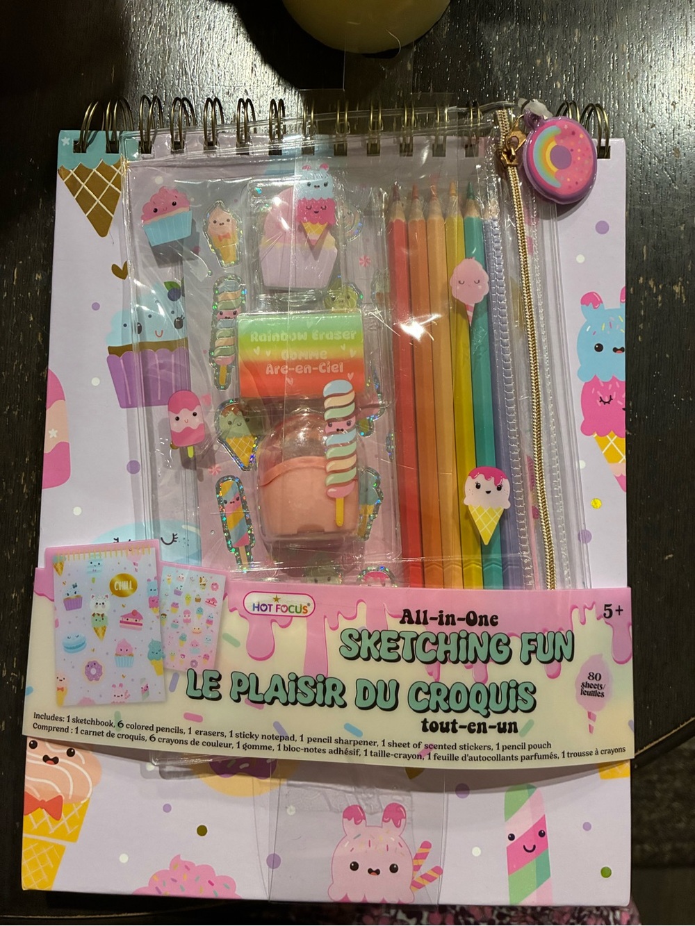 All-in-One Sketching Fun Set — Pastel Ice Cream Design